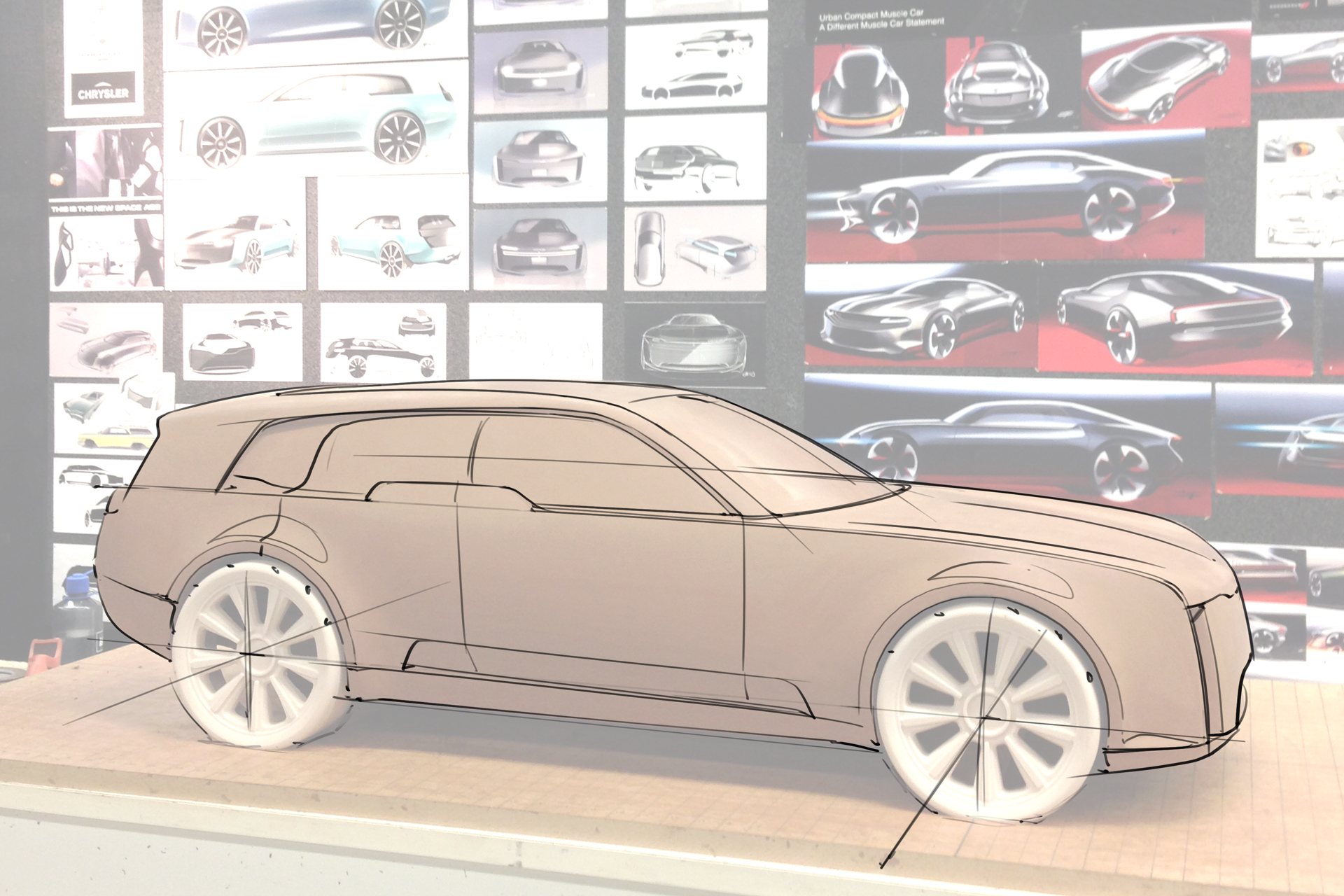 Chrysler 400 Clay Sketchover