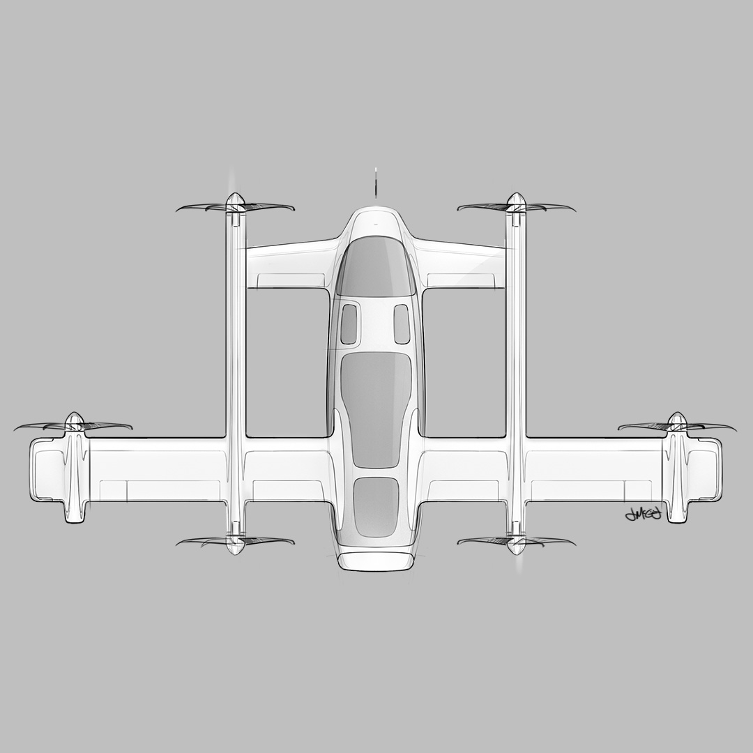 eVTOL Plan View