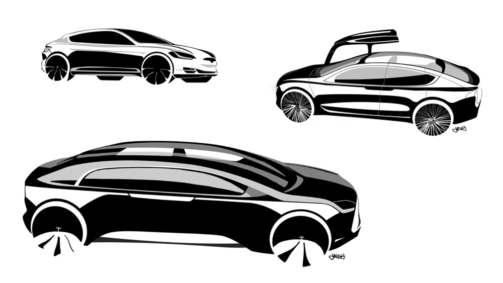 Model 3 Wheel Sketch