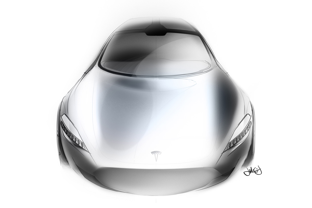 Model 3 Sketch Front Tip