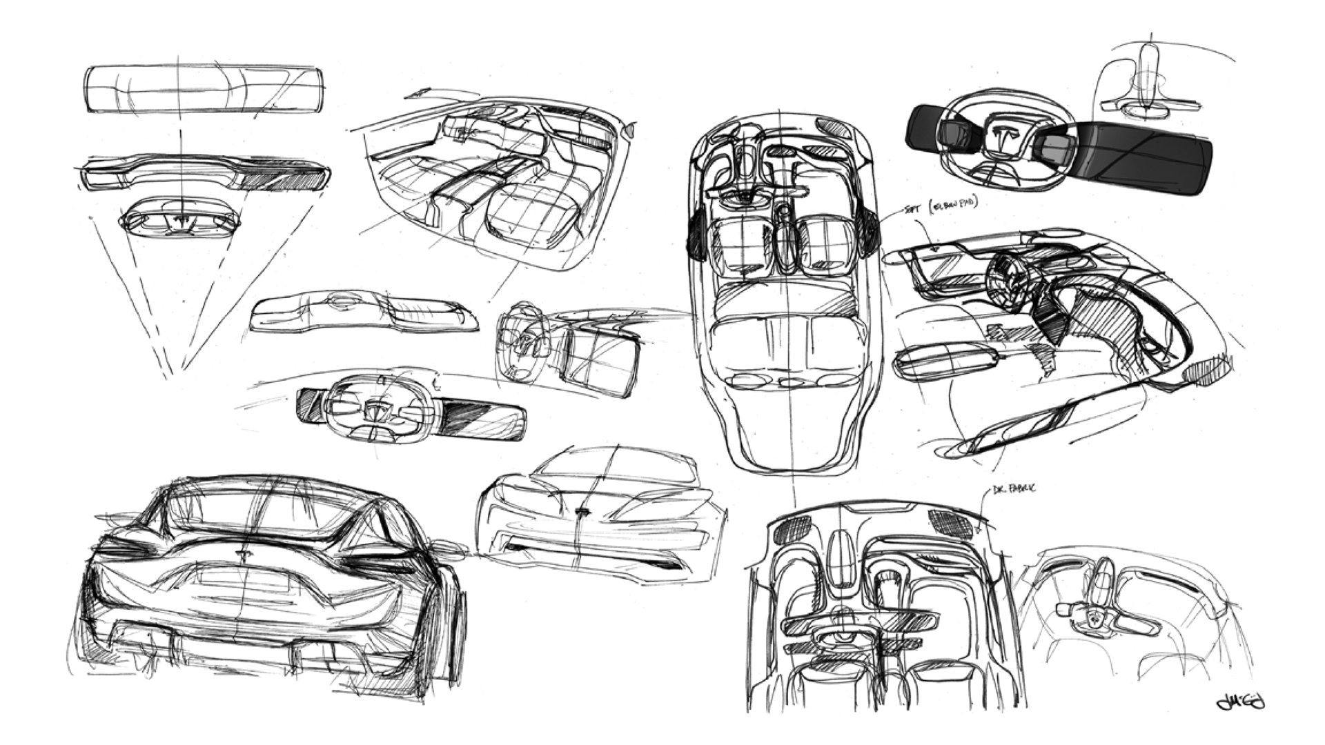 Model 3 Interior Ideation