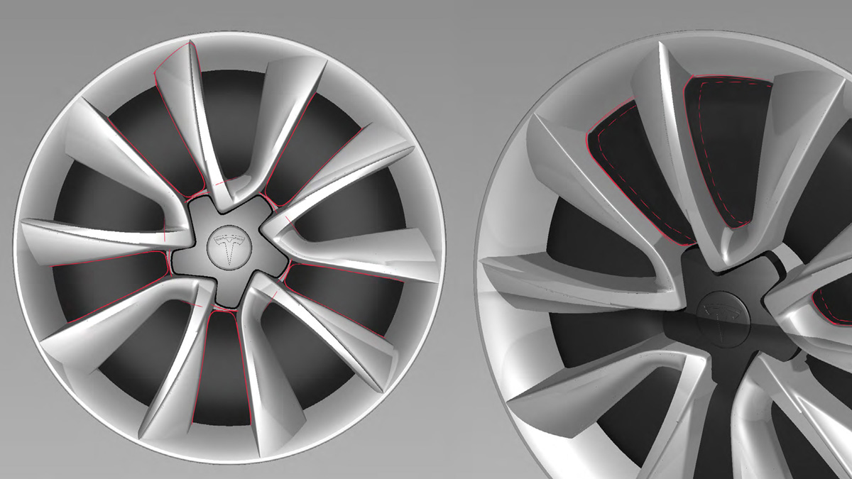 Model 3 Wheel Alias Sketchover