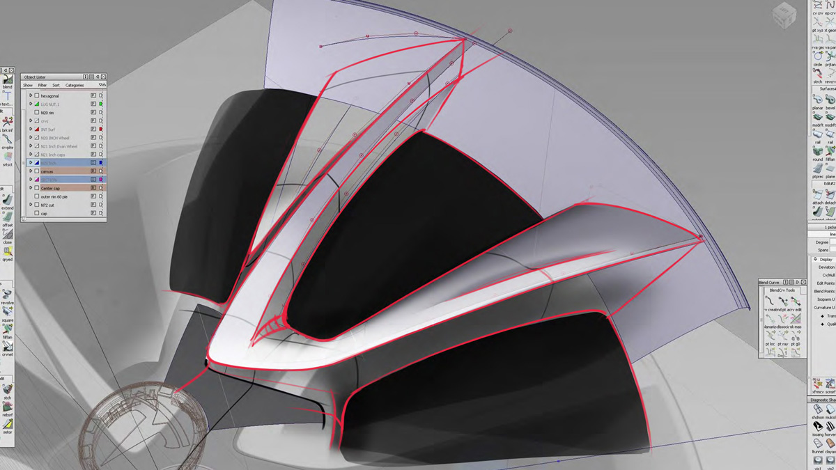 Model 3 Wheel Alias Sketchover