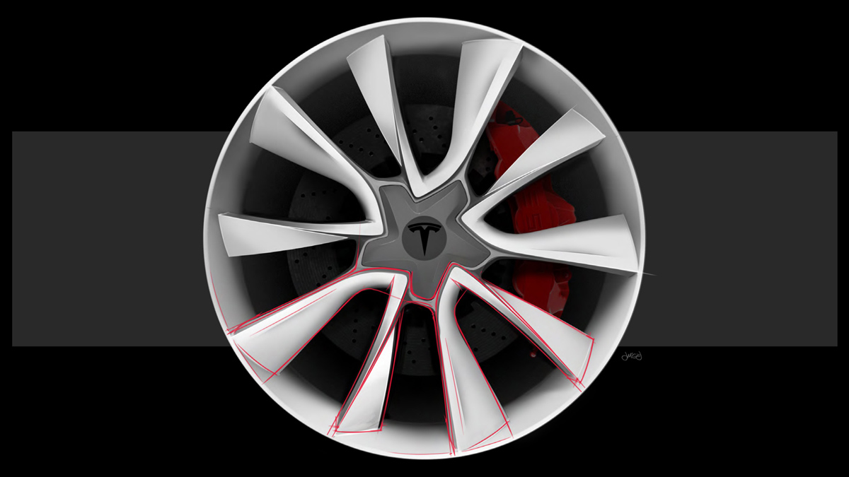 Model 3 Wheel WIP